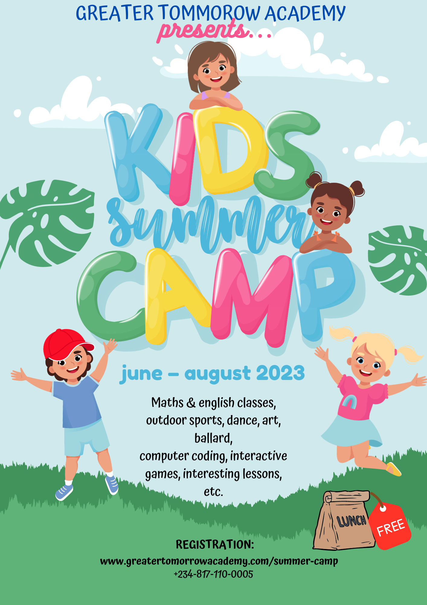 Hurray!! Summer Camp 2023 Is Here! – Greater Tomorrow Academy